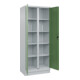 C+P Wäsche-Spind Classic PLUS, Sockel, 2 Abteile, 1950x800x500mm, 7035/6011 Verschluss Zylinderschloss Trennwand mittig-5