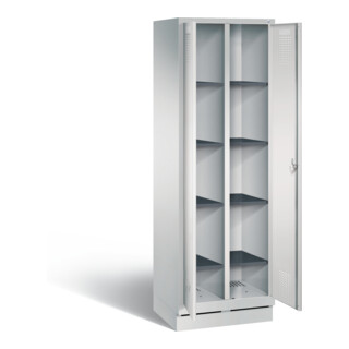 C+P Wäsche-Spind Evolo, mit Sockel, 1 ergonomische Sicherheits-Drehriegel