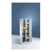 C+P Wäsche-Spind Evolo, H1800xB610xT500mm, Front Lichtgrau, Korpus Lichtgrau (48022-20B)-2