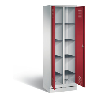 C+P Wäsche-Spind Evolo, mit Sockel, 1 ergonomische Sicherheits-Drehriegel