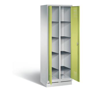 C+P Wäsche-Spind Evolo, mit Sockel, 1 ergonomische Sicherheits-Drehriegel