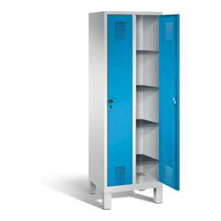 C+P Wäsche-Spind Evolo, mit Füßen, 2 ergonomische Sicherheits-Drehriegel