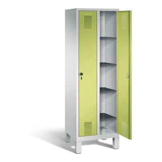 C+P Wäsche-Spind Evolo, mit Füßen, 2 ergonomische Sicherheits-Drehriegel