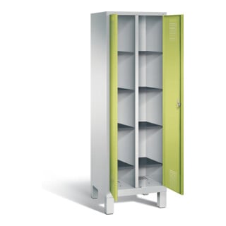 C+P Wäsche-Spind Evolo, mit Füßen, 1 ergonomische Sicherheits-Drehriegel