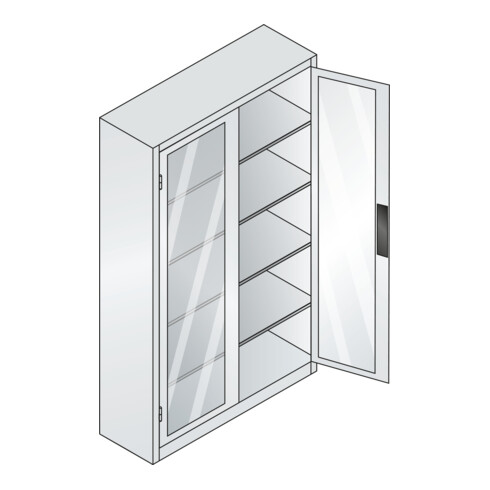 C+P Werkzeugschrank Acurado, 1950x1200x400mm, 7035/6011