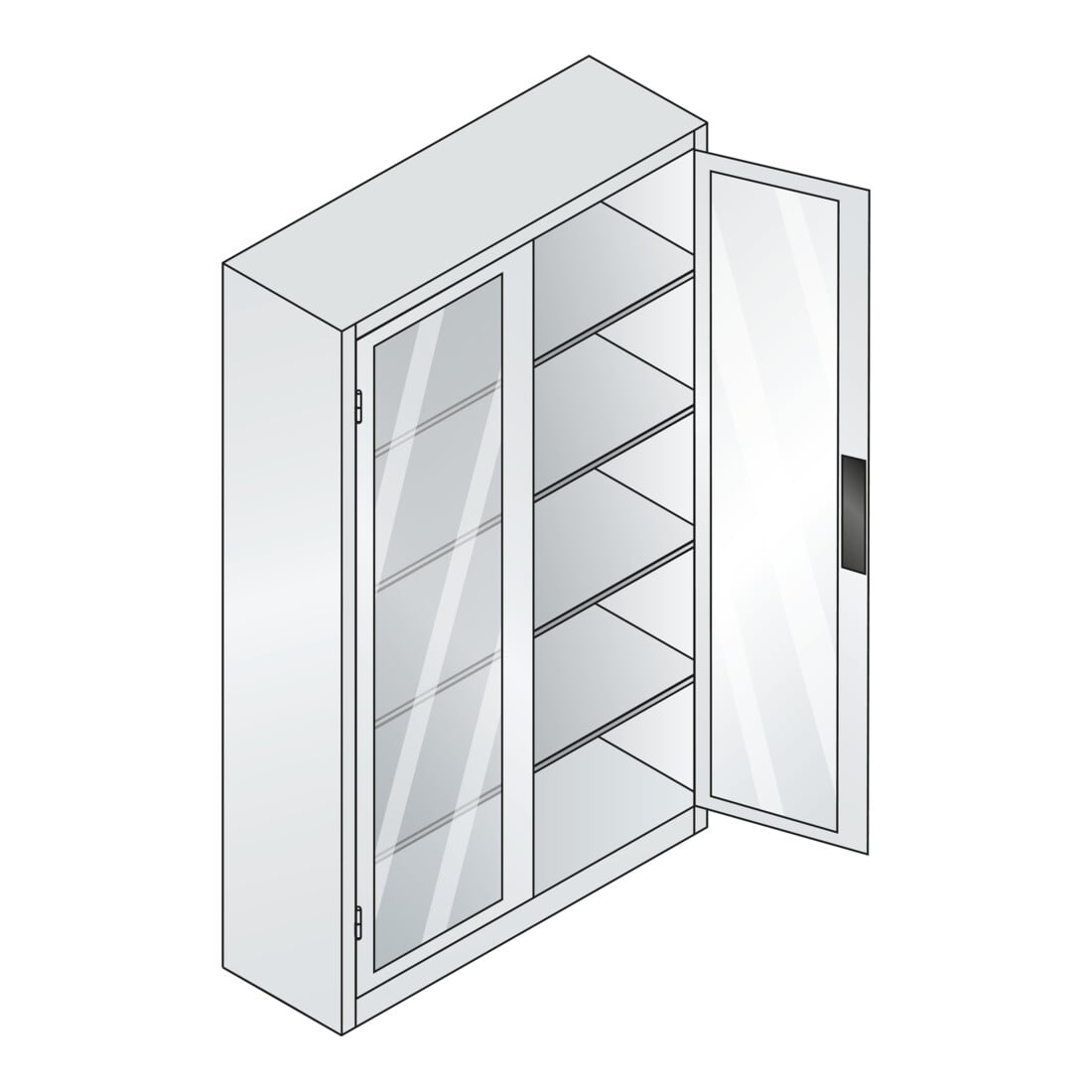 C+P Werkzeugschrank Acurado, 1950x1200x400mm, 7035/6011
