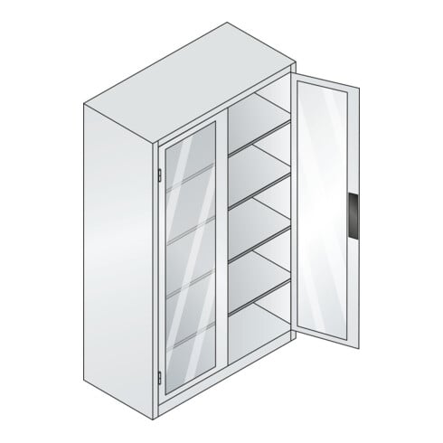 C+P Werkzeugschrank Acurado, 1950x1200x600mm, 7035/7016
