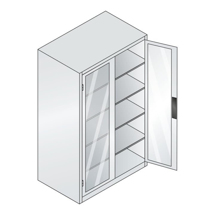 C+P Werkzeugschrank Acurado, 1950x1200x800mm, 7035/5010