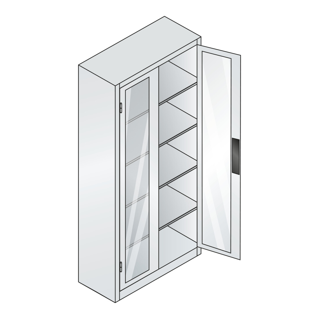 C+P Werkzeugschrank Acurado, 1950x930x400mm, 7035/3003