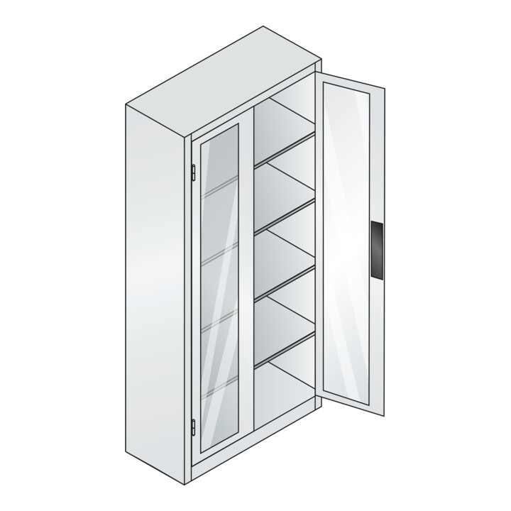 C+P Werkzeugschrank Acurado, 1950x930x400mm, 7035/5012