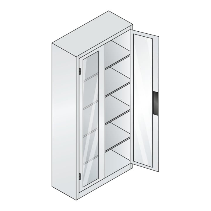 C+P Werkzeugschrank Acurado, 1950x930x400mm, 7035/6011