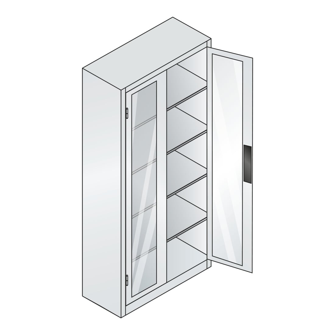 C+P Werkzeugschrank Acurado, 1950x930x400mm, 7035/6011