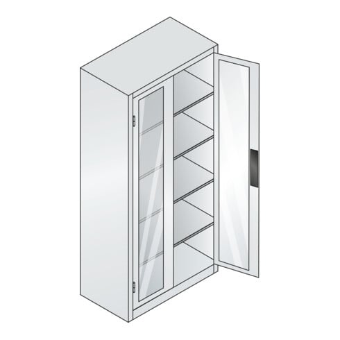 C+P Werkzeugschrank Acurado, 1950x930x500mm, 7035/3003