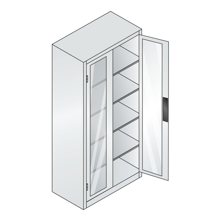 C+P Werkzeugschrank Acurado, 1950x930x500mm, 7035/3003