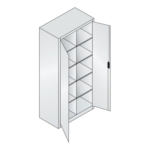 C+P Werkzeugschrank Acurado, 1950x930x500mm, 7035/5010