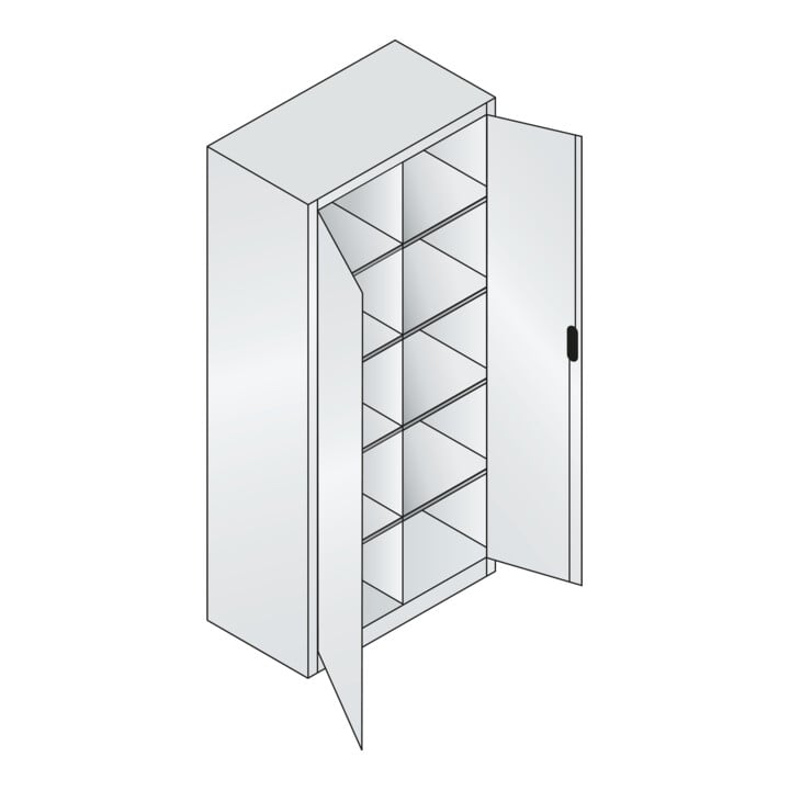 C+P Werkzeugschrank Acurado, 1950x930x500mm, 7035/6011