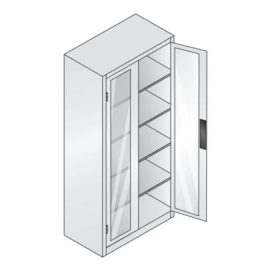 C+P Werkzeugschrank Acurado, 1950x930x500mm, 7035/7016