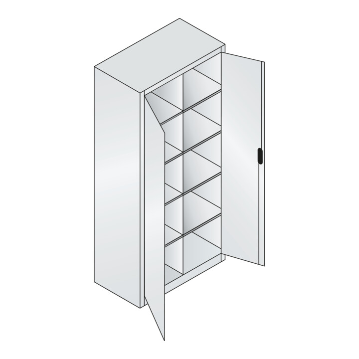 C+P Werkzeugschrank Acurado, 1950x930x500mm, 7035/7016