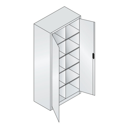 C+P Werkzeugschrank Acurado, 1950x930x500mm, 7035/7035