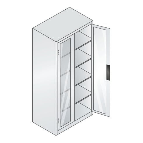 C+P Werkzeugschrank Acurado, 1950x930x600mm, 7035/3003