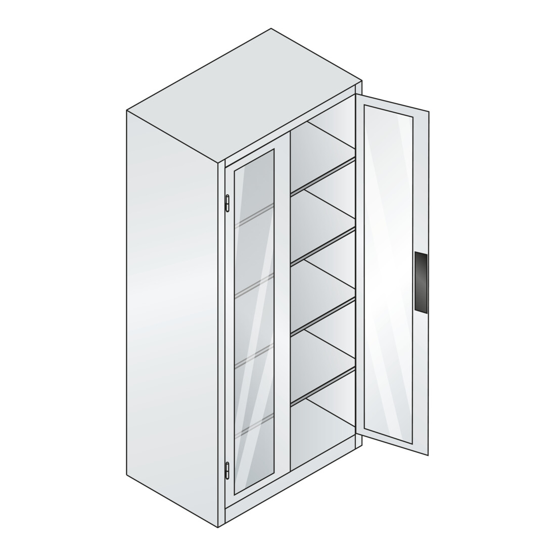 C+P Werkzeugschrank Acurado, 1950x930x600mm, 7035/5012