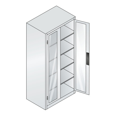 C+P Werkzeugschrank Acurado, 1950x930x600mm, 7035/6011
