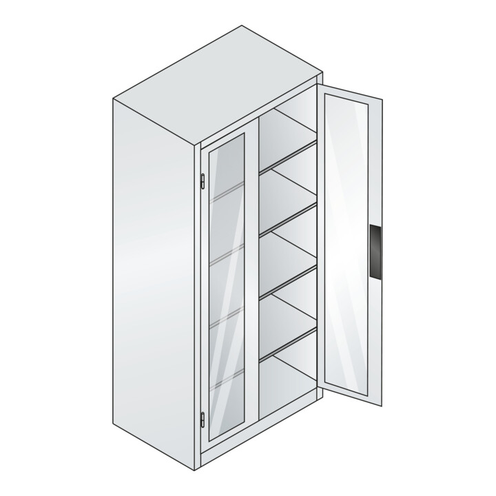 C+P Werkzeugschrank Acurado, 1950x930x600mm, 7035/7016