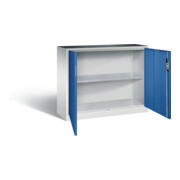 C+P Werkzeugschrank Acurado, H1000xB1200xT400mm, Front Enzianblau, Korpus Lichtgrau (8830-000)