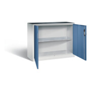 C+P Werkzeugschrank Acurado, H1000xB1200xT500mm, Front Fernblau, Korpus Lichtgrau (8831-000)