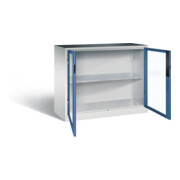 C+P Werkzeugschrank Acurado, H1000xB1200xT500mm, Front Fernblau, Korpus Lichtgrau (8831-055)