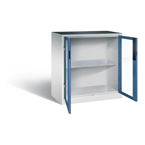 C+P Werkzeugschrank Acurado, H1000xB930xT500mm, Front Fernblau, Korpus Lichtgrau (8821-055)