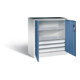 C+P Werkzeugschrank Acurado, H1000xB930xT500mm, Front Fernblau, Korpus Lichtgrau (8821-5035)-1