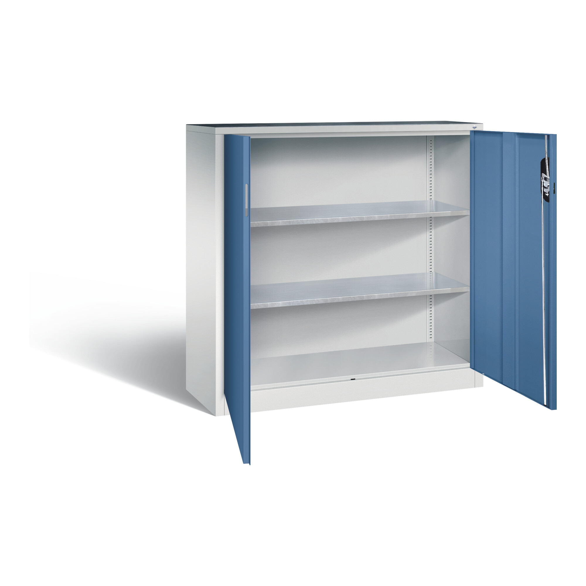 C+P Werkzeugschrank Acurado, H1200xB1200xT400mm, Front Fernblau, Korpus Lichtgrau (8530-000) ; C + P Möbelsysteme