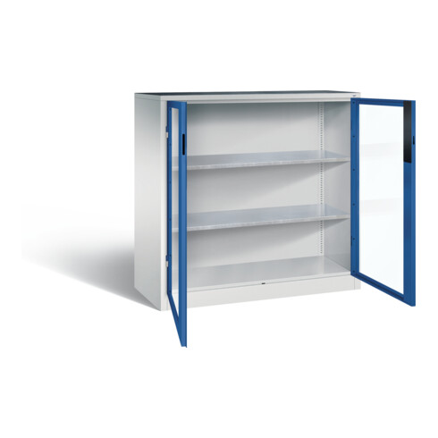 C+P Werkzeugschrank Acurado, H1200xB1200xT500mm, Front Enzianblau, Korpus Lichtgrau (8531-055)