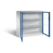 C+P Werkzeugschrank Acurado, H1200xB1200xT500mm, Front Enzianblau, Korpus Lichtgrau (8531-055)