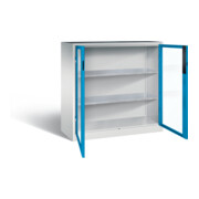 C+P Werkzeugschrank Acurado, H1200xB1200xT500mm, Front Lichtblau, Korpus Lichtgrau (8531-055)