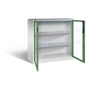 C+P Werkzeugschrank Acurado, H1200xB1200xT500mm, Front Resedagrün, Korpus Lichtgrau (8531-055)