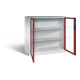 C+P Werkzeugschrank Acurado, H1200xB1200xT500mm, Front Rubinrot, Korpus Lichtgrau (8531-055)-1