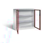 C+P Werkzeugschrank Acurado, H1200xB1200xT500mm, Front Rubinrot, Korpus Lichtgrau (8531-055)