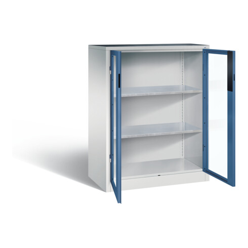 C+P Werkzeugschrank Acurado, H1200xB930xT500mm, Front Fernblau, Korpus Lichtgrau (8521-055)