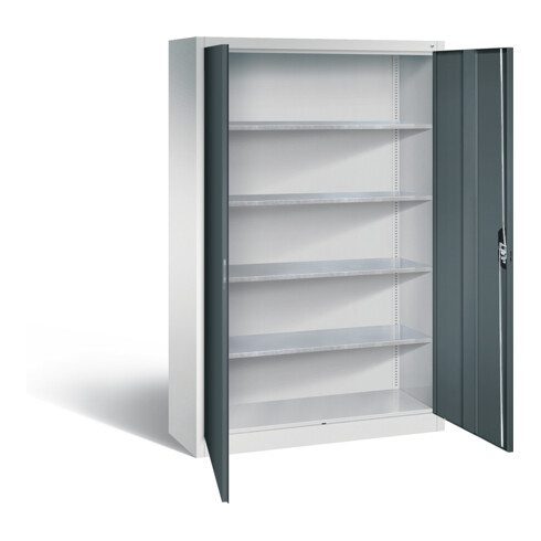 C+P Werkzeugschrank Acurado, H1950xB1200xT400mm, Front Anthrazitgrau, Korpus Lichtgrau (8930-00)