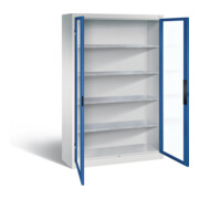 C+P Werkzeugschrank Acurado, H1950xB1200xT400mm, Front Enzianblau, Korpus Lichtgrau (8930-055)