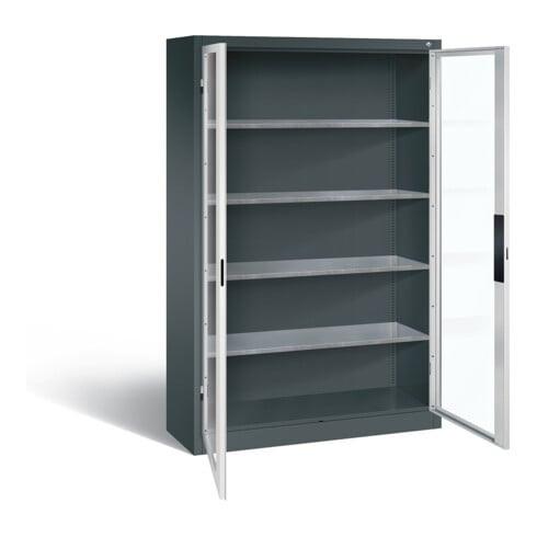 C+P Werkzeugschrank Acurado, H1950xB1200xT400mm, Front Lichtgrau, Korpus Anthrazitgrau (8930-055)