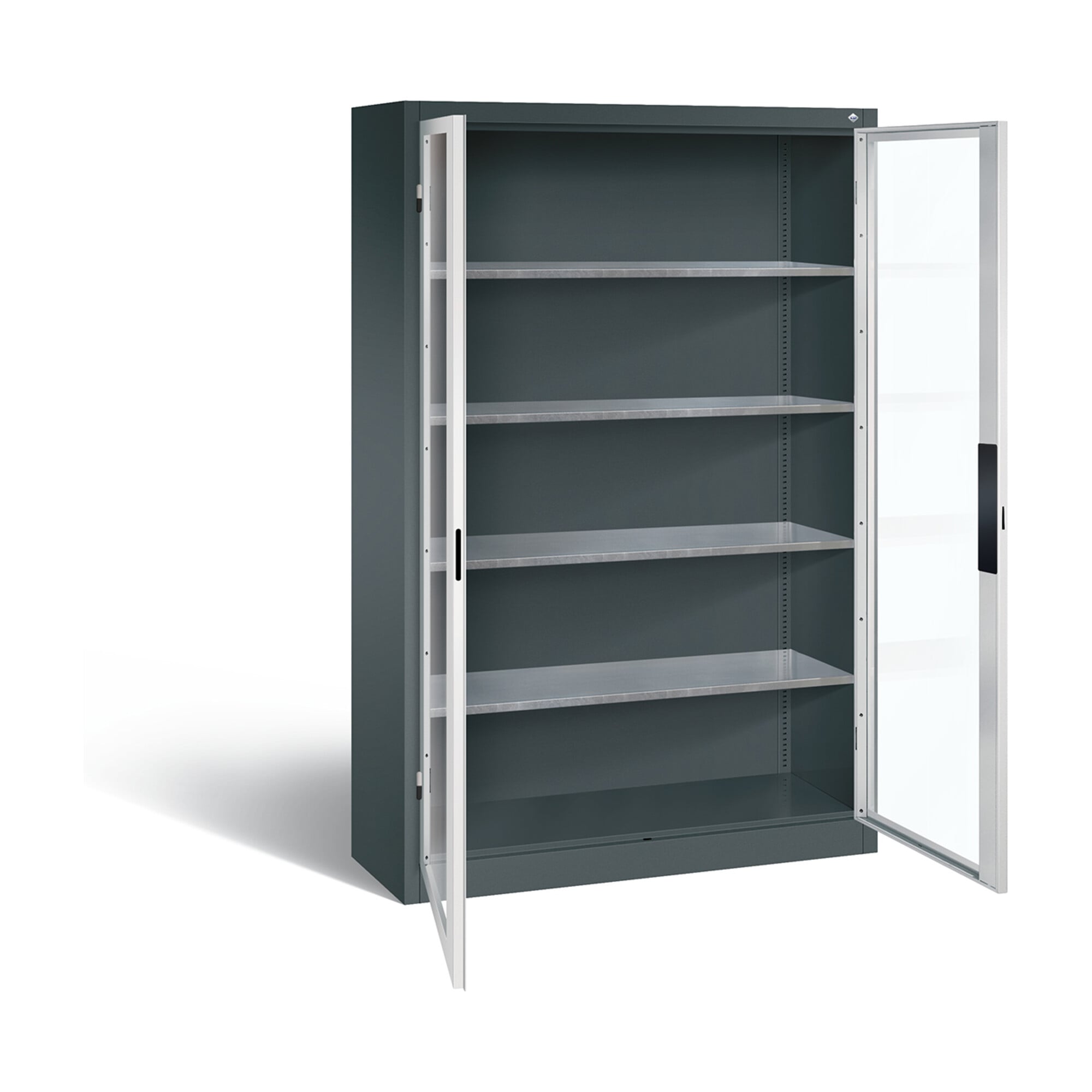 C+P Werkzeugschrank Acurado, H1950xB1200xT400mm, Front Lichtgrau, Korpus Anthrazitgrau (8930-055) ; C + P Möbelsysteme