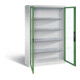 C+P Werkzeugschrank Acurado, H1950xB1200xT400mm, Front Resedagrün, Korpus Lichtgrau (8930-055)-1