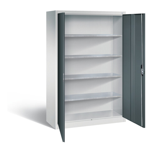 C+P Werkzeugschrank Acurado, H1950xB1200xT500mm, Front Anthrazitgrau, Korpus Lichtgrau (8931-00)