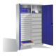 C+P Werkzeugschrank Acurado, H1950xB1200xT500mm, Front Enzianblau, Korpus Lichtgrau (8931-303)-2