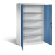 C+P Werkzeugschrank Acurado, H1950xB1200xT500mm, Front Fernblau, Korpus Lichtgrau (8931-00)-1