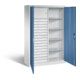 C+P Werkzeugschrank Acurado, H1950xB1200xT500mm, Front Fernblau, Korpus Lichtgrau (8931-301)-1
