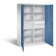 C+P Werkzeugschrank Acurado, H1950xB1200xT500mm, Front Fernblau, Korpus Lichtgrau (8931-3041)-1
